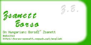 zsanett borso business card